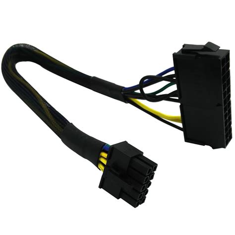 Buy Comeap 24 Pin To 10 Pin Atx Psu Main Power Adapter Braided Sleeved