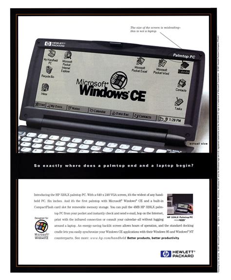 Windows Ce History A Diminutive Stage For Microsofts Grand Ambitions