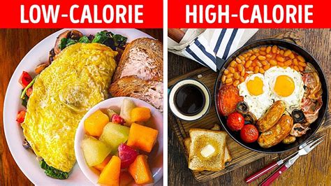 Low Calorie Vs High Calorie Food Recipes Delicious Egg Hacks For