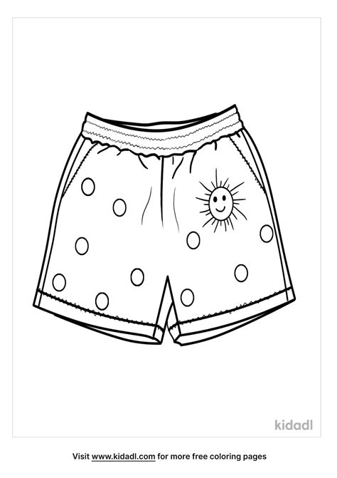 Free Bathing Suit Coloring Page Coloring Page Printables Kidadl
