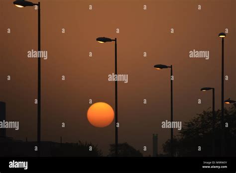 Beautiful Sunrise In Riyadh City Saudi Arabia Stock Photo Alamy