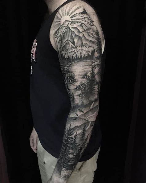 70 Cool Forest Sleeve Tattoo Ideas 2023 Inspiration Guide Sleeve