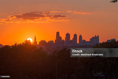 Kansas City Sunset Stock Photo Download Image Now Kansas City