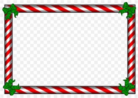 Candy Cane Borders And Frames Christmas Picture Frames Clip Art Png