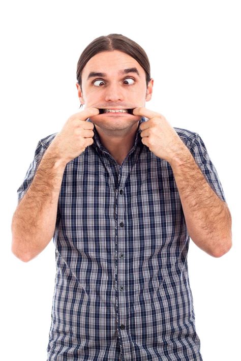 Man Making Funny Faces Stock Image Colourbox