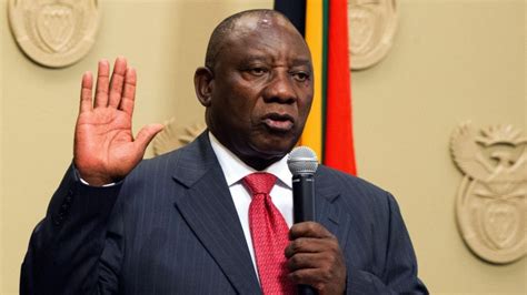 South africa's president cyril ramaphosa has received a coronavirus vaccine as the country's begins the rollout of johnson & johnson jabs. Cyril Ramaphosa sworn in as South African President
