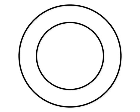 Double Circle Frame Svg Circle Monogram Svg Circle Split Etsy India