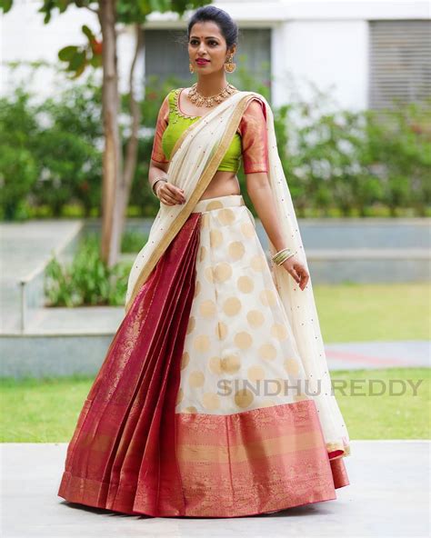 10 Wedding Day Pattu Half Saree Designs For South Indian Brides Vlr Eng Br