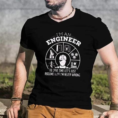 Details About Engineer T Shirt Funny Engineering Tee Shirt Gift For