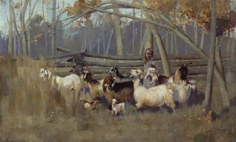 A bush idyll, (1896) by George W Lambert :: The Collection :: Art Gallery NSW