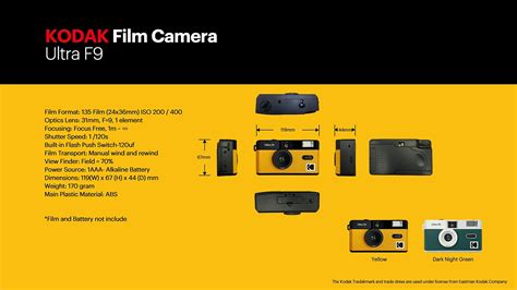 Buy Kodak Ultra F9 35mm Film Camera Camera Retro Style Focus Free