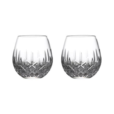 Waterford Crystal Nouveau Set Of 2 Stemless Glasses For Deep Red Wine Ross Simons