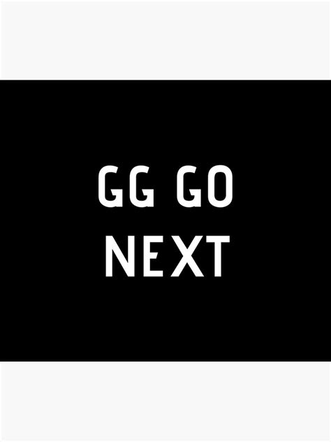 Gg Go Next Label Poster For Sale By An Enthusiast Redbubble