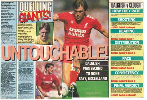 Liverpool Career Stats For Nigel Clough Lfchistory Stats Galore For