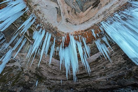 Grand Island Ice Cave Interior Photograph By Dean Pennala Fine Art