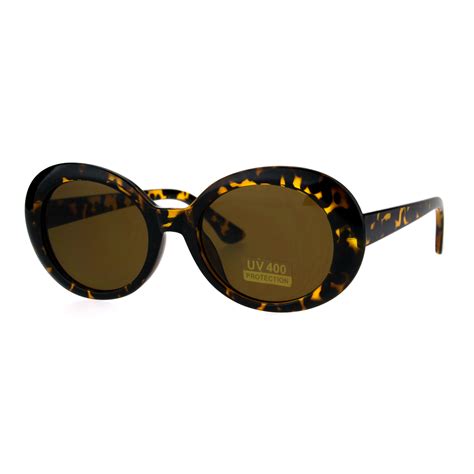 Womens Mod Oval Retro Vintage Shaggy Dapper Sunglasses Ebay