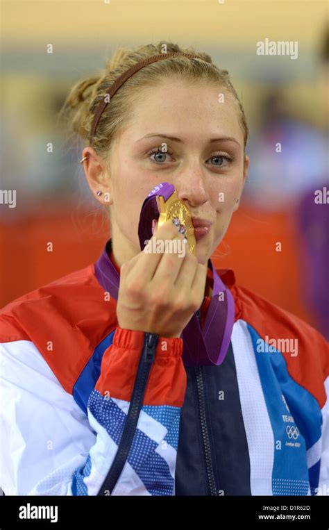 Laura Trott GBR Great Britain With Her Gold Medal Track Cycling Stock Photo Alamy