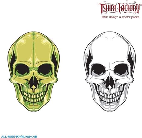 2 Skulls Vectors Graphic Art Designs In Editable Ai Eps Svg Format