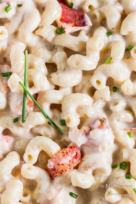 Extreme Up Close Shot Of Truffle Lobster Macaroni N Cheese Showcasing