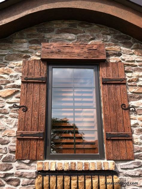 Carved Wood Window Ideas Installation Decorative Rustic Hinges For