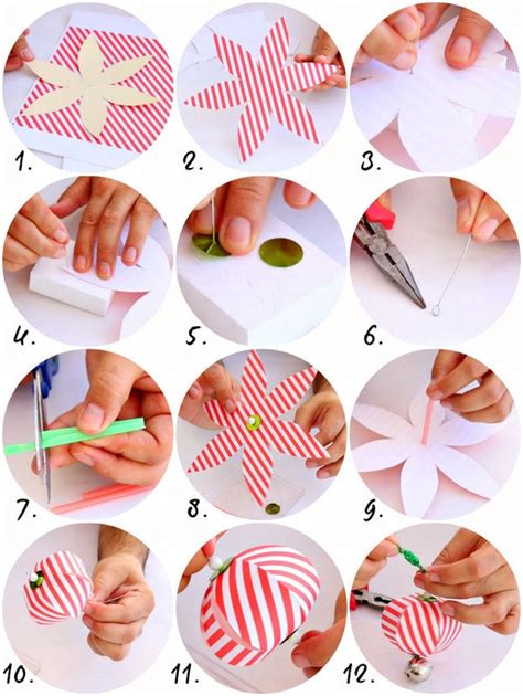 Paper Christmas Ornaments · How To Make A Piece Of Paper Art