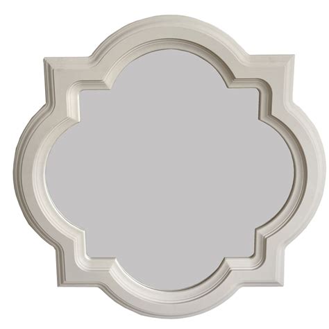 Ivory Quatrefoil Mirror