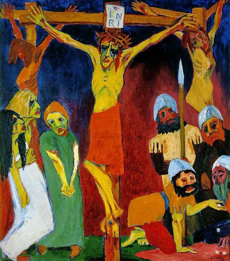 Art Reproductions Crucifixion By Emile Nolde Inspired By 1867 1956