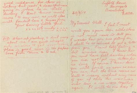 Letters To Loved Ones In The First World War Imperial War Museums