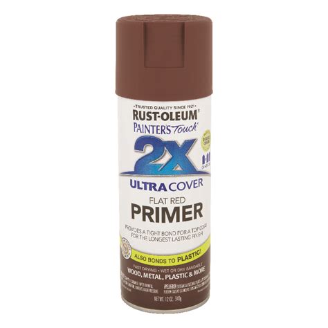 Rust Oleum Painters Touch 2x Ultra Cover Flat Red Spray Paint 12 Oz