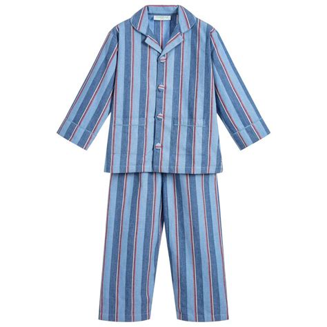 Boys Striped Cotton Pyjamas Boys Stripes Cotton Pyjamas Boys Night