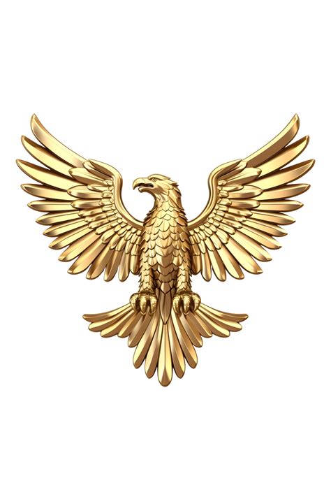 Gold Eagle Symbol Trophy Country Symbol Animal Symbol Ai Generative