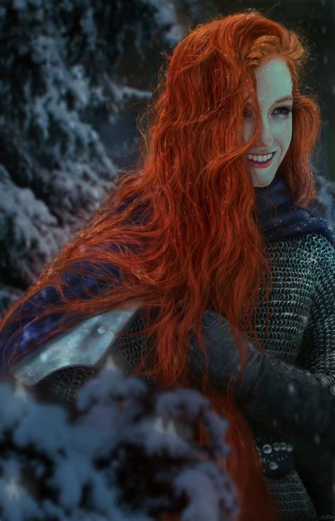Hot Ice Marena Torstein Redhead Art Warrior Woman Redhead