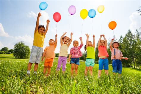 Children Holding Balloons Stock Photo Free Download