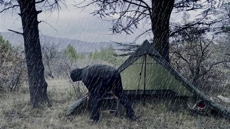 Solo Campİng İn Heavy Rain Tent Rest With The Satisfying Sound Of Nature Asmr Youtube