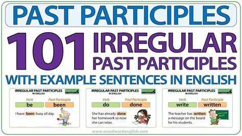 Example Write En Past Participle The Latest Perfecto