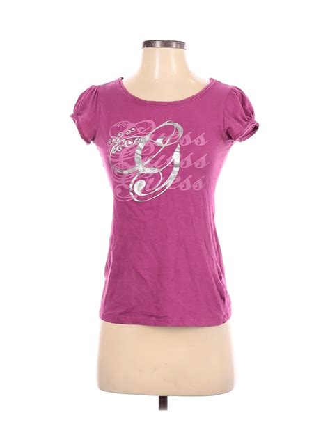 Guess Women Pink Short Sleeve T Shirt S Ebay