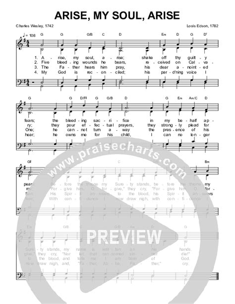Arise My Soul Arise Sheet Music Pdf Sovereign Grace Bob Kauflin Praisecharts