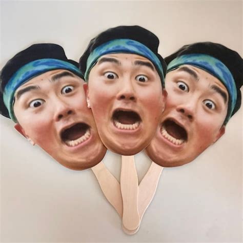 Custom Party Face Cutouts Big Head Face On A Stick Fat Etsy