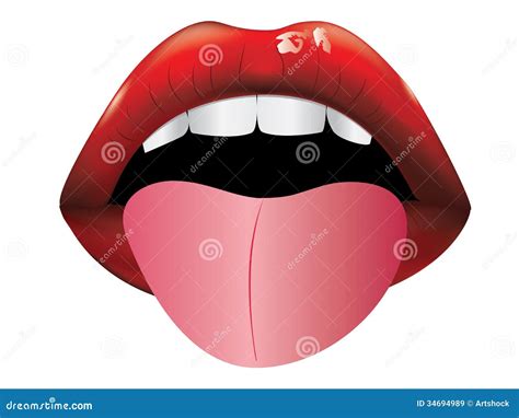 Open Mouth With Tongue Royalty Free Stock Images Image 34694989