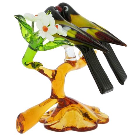 Murano Glass Birds On A Branch Murano Glass Love Birds