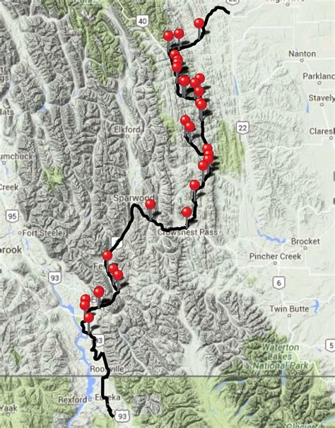 Continental Divide Trail Montana Map