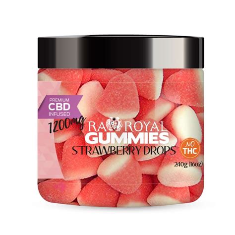Cbd Gummy Drops Strawberry Ra Royal Gummies 1200mg
