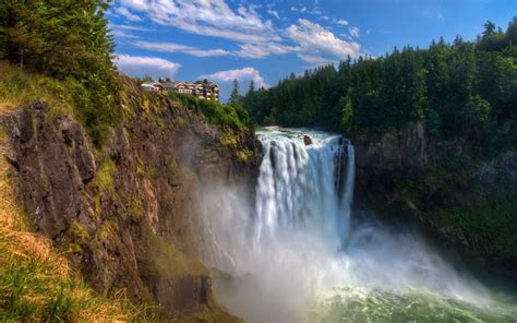 Landscape Photography Of Waterfalls Hd Wallpaper Wallpaper Flare