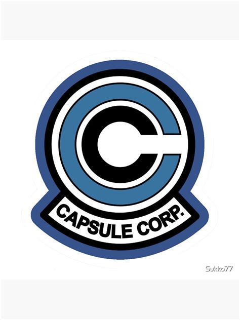 Poster Capsule Corp Logo Dbz Par Sukko77 Redbubble