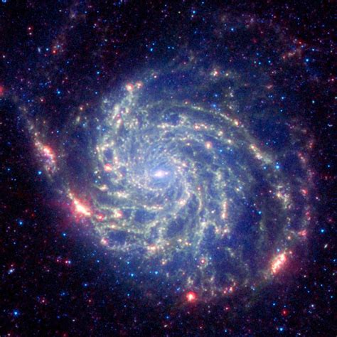 Space Images Spitzer Space Telescope S View Of Galaxy Messier 101