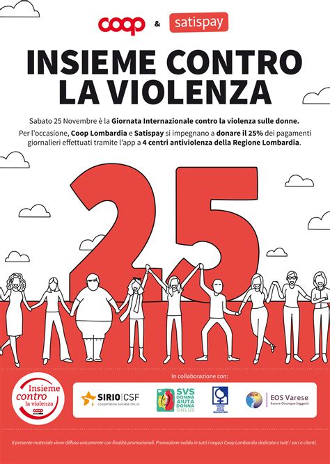 Novembre Insieme Contro La Violenza Con Satispay Partecipa Coop