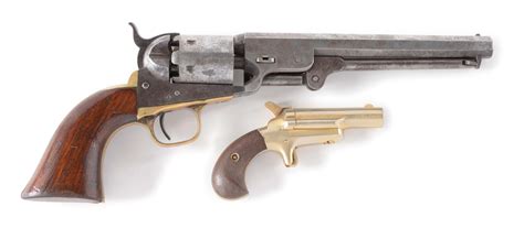 C Lot Of 2 Colt Model 1851 Navy Percussion Revolver And Colt