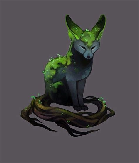 Fern A Mythical Fox With Tree Platform Or Birth Is Beautiful And Has