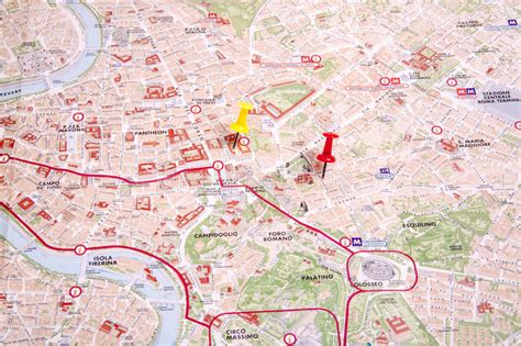 La Mappa Di Roma Fotografia Stock Immagine Di Automobile 85528930