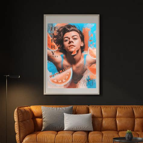 Signed Harry Styles Poster Pop Art Harry Styles Poster With Etsy